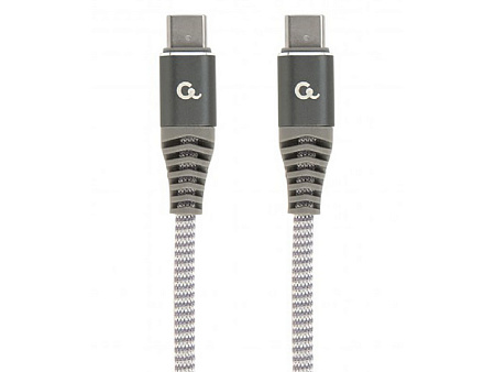 Кабель для зарядки и синхронизации Cablexpert CC-USB2B-CMCM100-1.5M, USB Type-C/USB Type-C, 1,5м, Белый