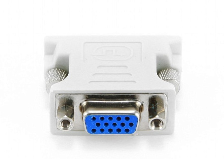 Видеоадаптер Cablexpert A-DVI-VGA, DVI-I (M) - VGA D-Sub (F), Белый