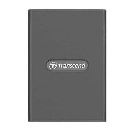 Кардридер Transcend TS-RDE2, USB Type-C, USB Type-A, Серый