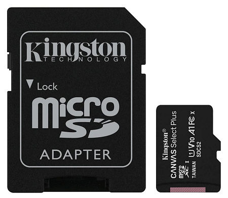 Карта памяти Kingston Canvas Select+, 64Гб (SDCS2/64GB)