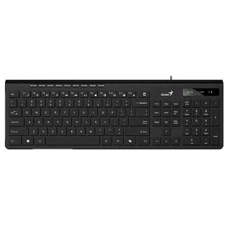 Клавиатура Genius SlimStar 230 II, Проводное, Чёрный