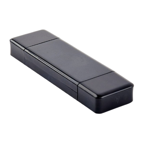 Кардридер Gembird UHB-CR3IN1-01, USB Type-C, Чёрный