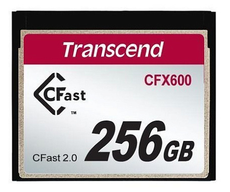 Карта памяти Transcend CFast 2.0 CFX600, 256Гб (TS256GCFX600)