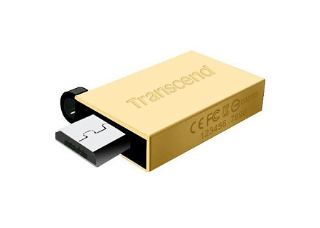USB Flash накопитель Transcend JetFlash 380, 8Гб, Золотой