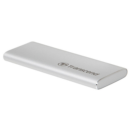 Внешний портативный SSD накопитель Transcend ESD260C, 500 ГБ, Серебристый (TS500GESD260C)