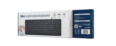 Клавиатура Gembird B-MCH-05-CYRL/ USB A+C/ Black