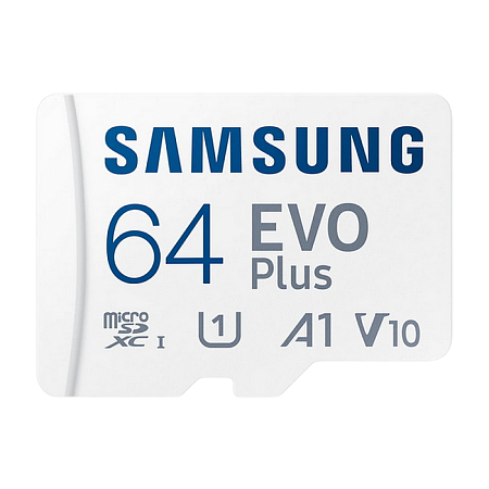 Карта памяти Samsung EVO Plus MicroSD, 64Гб (MB-MC64KA/APC)