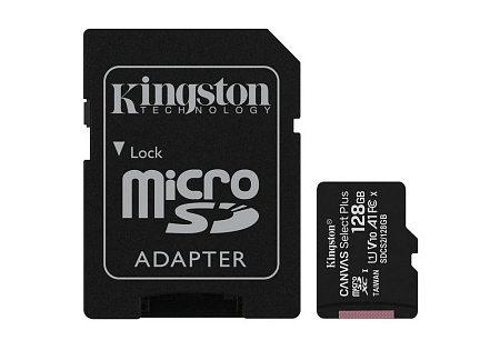 Карта памяти Kingston Canvas Select+, 128Гб (SDCS2/128GB)