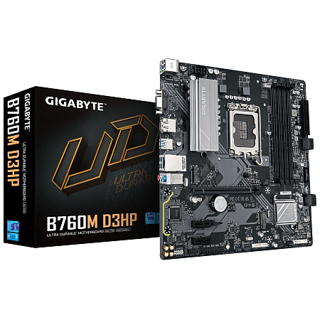 Материнская плата GIGABYTE B760M D3HP / 1700 / B760 / DDR5 / mATX Материнская плата GIGABYTE B760M D3HP / 1700 / B760 / DDR5 / mATX