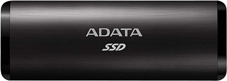 Внешний портативный SSD накопитель ADATA SE760, 512 GB, Чёрный (ASE760-512GU32G2-CBK)