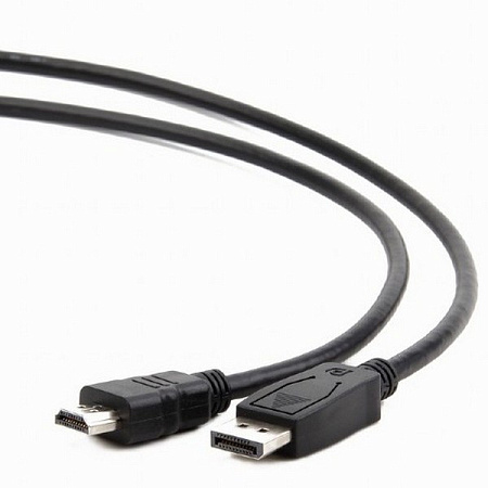 Видео кабель Cablexpert CC-DP-HDMI-3M, DisplayPort (M) - HDMI (M), 3м, Чёрный