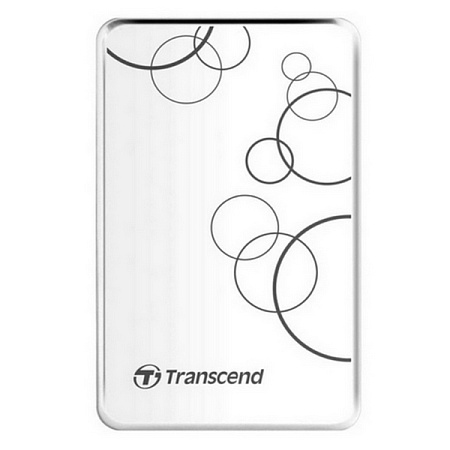 Внешний портативный жесткий диск Transcend StoreJet 25A3, 2 ТБ, White (TS2TSJ25A3W)