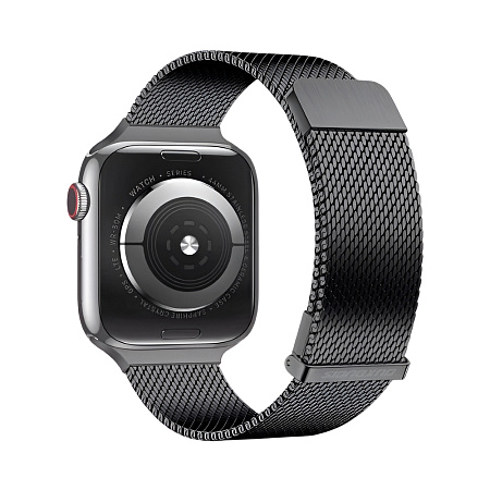 DUX DUCIS Strap Milanese Stainless Steel Apple Watch 42MM/44MM/45MM, Black