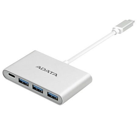 USB-концентратор ADATA ACA3HUBAL-CSV, Серебристый