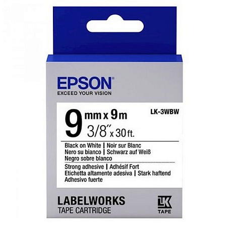  Epson LK-3WBW, 9мм х 9м