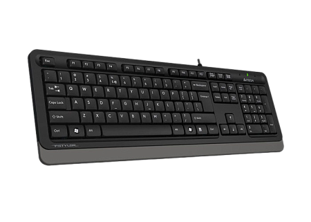 Клавиатура A4Tech FK10, Проводное, Чёрный/Серый