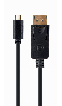 Видеокабель Cablexpert A-CM-DPM-01, USB Type-C (M) - DisplayPort (M), 2 м, Чёрный