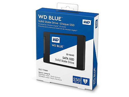 Накопитель SSD Western Digital WD Blue, 250Гб, WDS250G2B0A