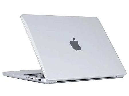 Чехол для ноутбука Tech Protect Smartshell Macbook Pro 14 (2021-2023), 14.2", Поликарбонат, Crystal Clear