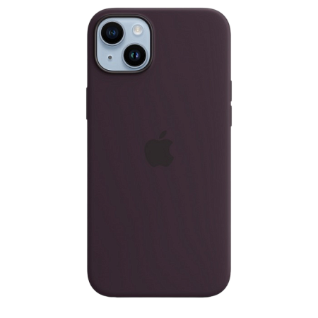 Чехол Apple iPhone 14 Plus Silicone Case with MagSafe, Чёрно-фиолетовый