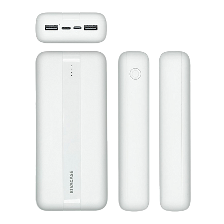 Портативное зарядное устройство RivaCase VA2081, 20000мА·ч, Белый