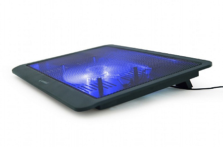 Охлаждающая подставка для ноутбука Gembird NBS-1F15-03, 15", Чёрный