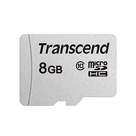 Карта памяти Transcend microSDHC UHS-I (U1), Class 10, 8Гб (TS8GUSD300S)