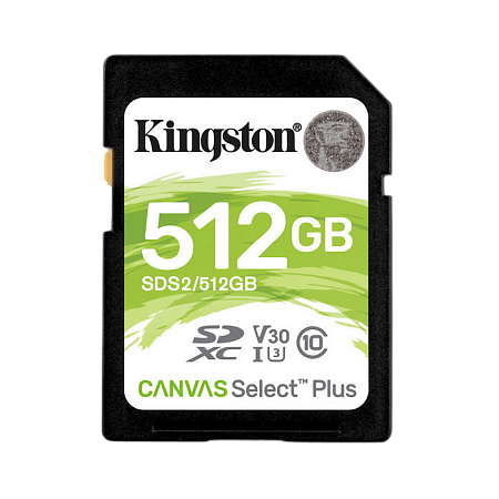 Карта памяти Kingston Canvas Select Plus, 512Гб (SDS2/512GB)