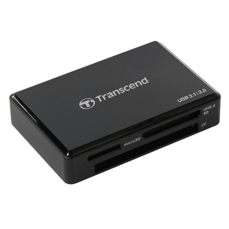 Кардридер Transcend TS-RDF9, micro-USB, USB Type-A, Чёрный