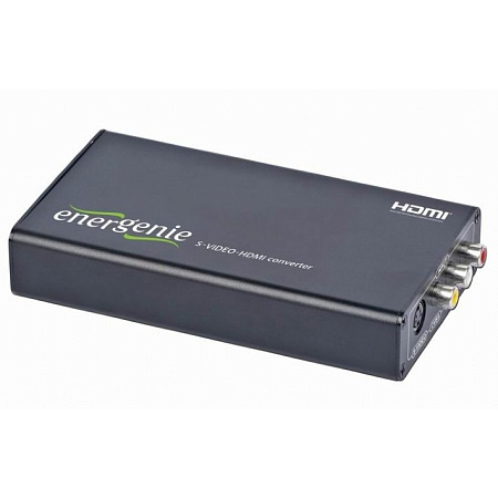 Видео/Аудио конвертер Energenie S-VIDEO to HDMI Converter, Чёрный