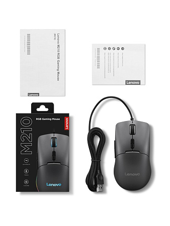 Игровая мышь Lenovo Legion M210 RGB/ USB/ 16000dpi/ Black