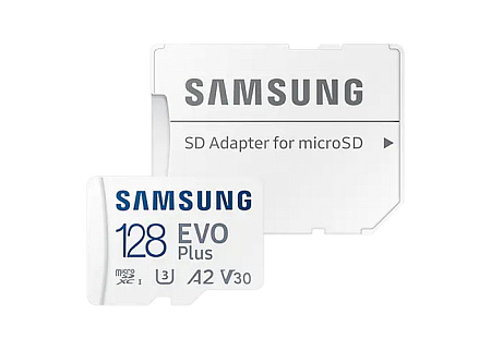 Карта памяти Samsung EVO Plus MicroSD, 128Гб (MB-MC128KA/RU)