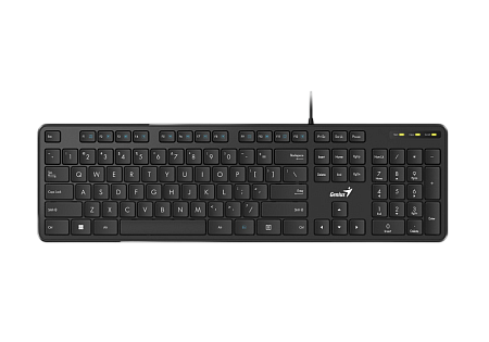 Клавиатура Genius SlimStar M200, Проводное, Чёрный