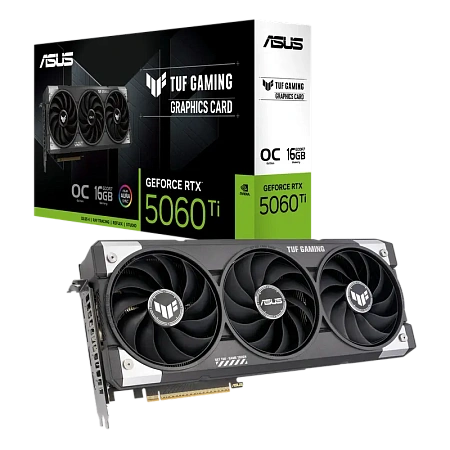 Видеокарта ASUS TUF-RTX5060TI-O16G-GAMING, 16 ГБ GDDR7 128бит,процессоры ,оперативная память, ssd, M2, hdd, кейсы