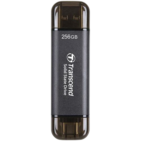 Внешний портативный SSD накопитель Transcend ESD310C, 256Гб, Чёрный (TS256GESD310C)