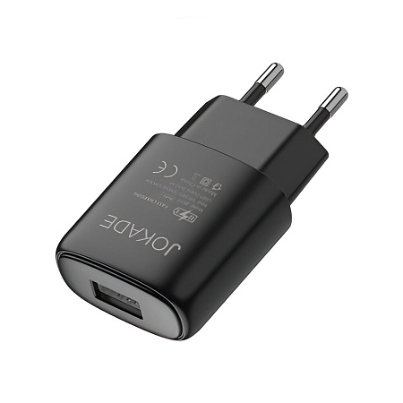 Jokade Wall Charger Single Port 3A Zuochong, Black