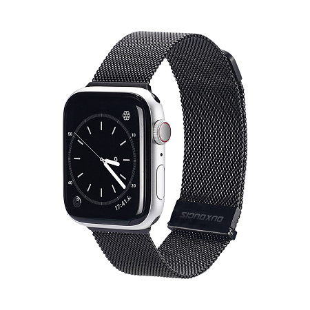 DUX DUCIS Strap Milanese Stainless Steel Apple Watch 42MM/44MM/45MM, Black