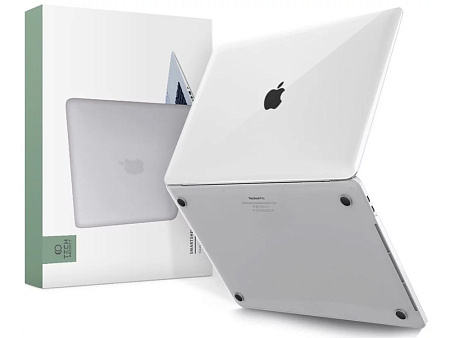 Чехол для ноутбука Tech Protect Smartshell Macbook Pro 13 (2016-2022), 13.3", Поликарбонат, Crystal Clear