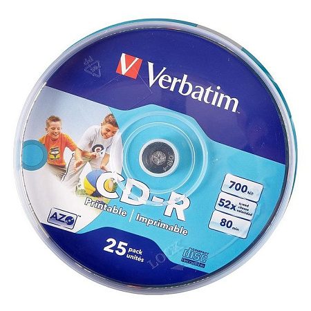 CD Verbatim VPR25 (43439), 25шт, Cake