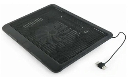 Охлаждающая подставка для ноутбука Gembird NBS-1F15-04, 15,6", Чёрный