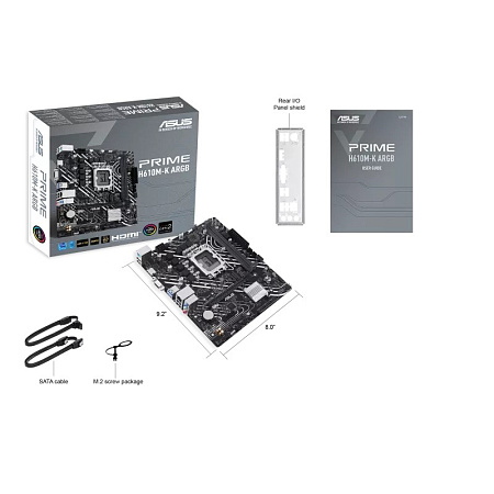 Материнская плата ASUS PRIME H610M-K ARGB/ 1700 / H610 / DDR5 / mATX Материнская плата ASUS PRIME H610M-K ARGB/ 1700 / H610 / DDR5 / mATX