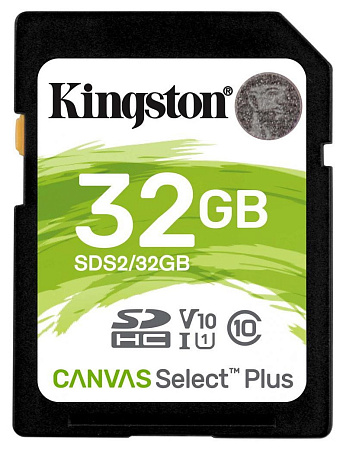 Карта памяти Kingston Canvas Select Plus, 32Гб (SDS2/32GB)