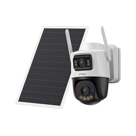 imou Outdoor AOV PTZ Dual Security Camera with 8W Solar Panel Wi-Fi+4G 3K 5+5MP, White