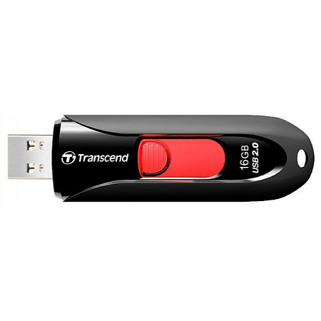 USB Flash накопитель Transcend JetFlash 590, 16Гб, Чёрный