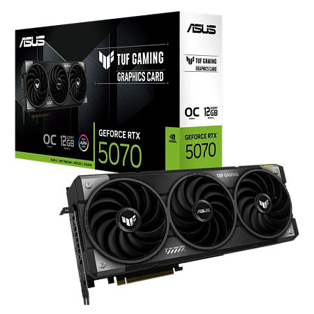 Видеокарта ASUS TUF-RTX5070-O12G-GAMING, 12ГБ GDDR7 192бит
