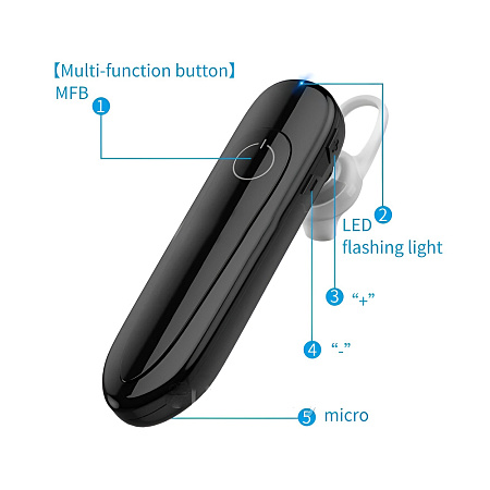 Ksiga Headset Bluetooth Haosheng KSC-554, Black