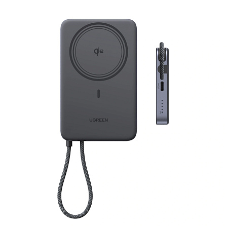 UGREEN Power Bank Wireless Magsafe Slim Air Qi2 10000mAh, 15W, Grey