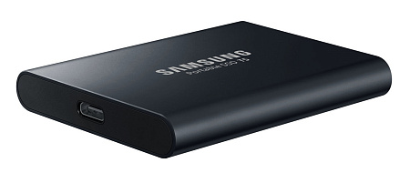 Внешний портативный SSD-накопитель Samsung Portable SSD T5,  1 TB, Чёрный (MU-PA1T0B/WW)