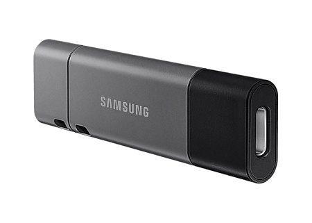 USB Flash накопитель Samsung DUO Plus, 32Гб, Чёрный/Серый