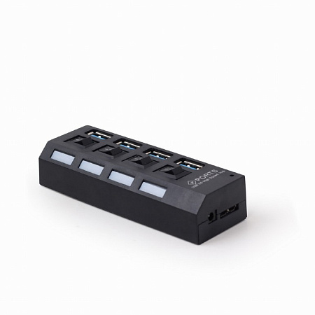 USB-концентратор Gembird UHB-U3P4-22, Чёрный